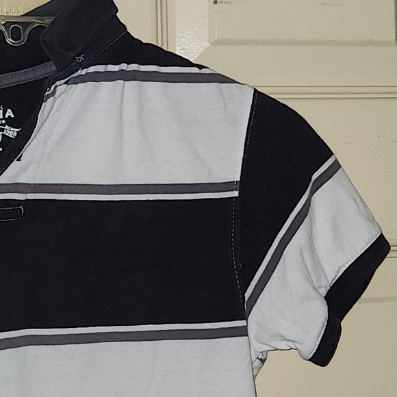 The Original Arizona Jean Company  Boys Polo Shirt Black White Size Small (8) - Picture 10 of 10